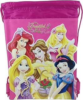 Principesse Disney con coulisse zaino rosa scuro