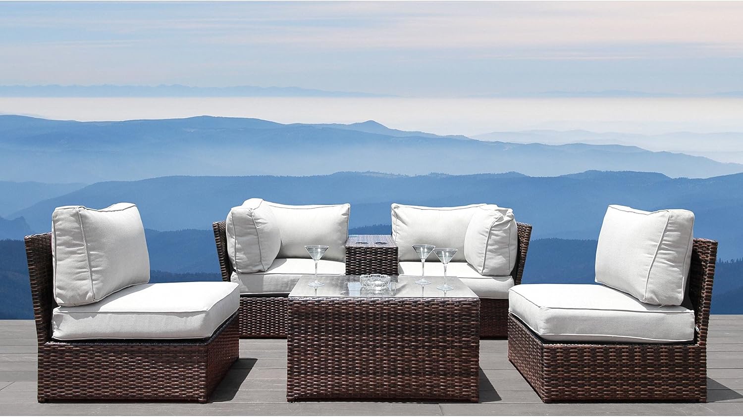 Amazon.com: Living Source International Luxury Patio Furniture Set ...