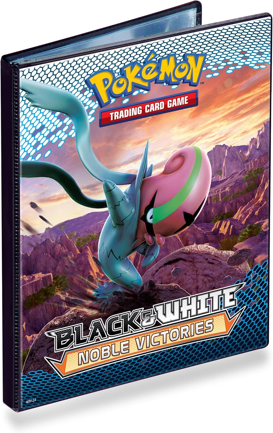 Pokémon - 82822 - Accessoire de jeu de cartes à jouer et à collectionner - Cahier Range Cartes - 3 Nobles Victoires - 80 Cartes - Noir et Blanc