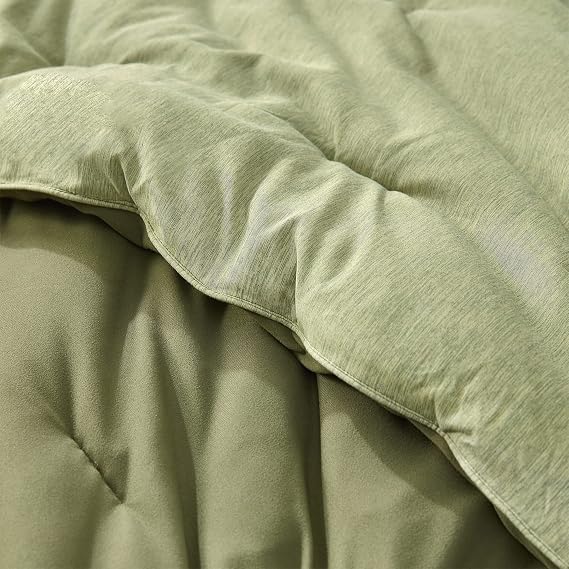 Yoga Pants - Coma Inducer King Oversized Cooling Comforter Set, Army Green | Experience Coma Worthy Sleep with Cozy All Season Extra Large Bedding