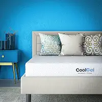 Cool Gel Colchão de espuma viscoelástica de gel de 20 cm, certificado CertiPUR-US, colchão em uma caixa, Queen curto, branco