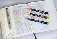 Vista 2 de G.T. Luscombe Company, Inc. Kit de estudio de revestimiento seco para la Biblia, seguro para la Biblia, tinta pigmentada sin sangrado, sin manchas