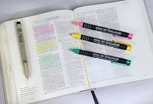 Miniatura 2 de G.T. Luscombe Company, Inc. Kit de estudio de revestimiento seco para la Biblia, seguro para la Biblia, tinta pigmentada sin sangrado, sin manchas