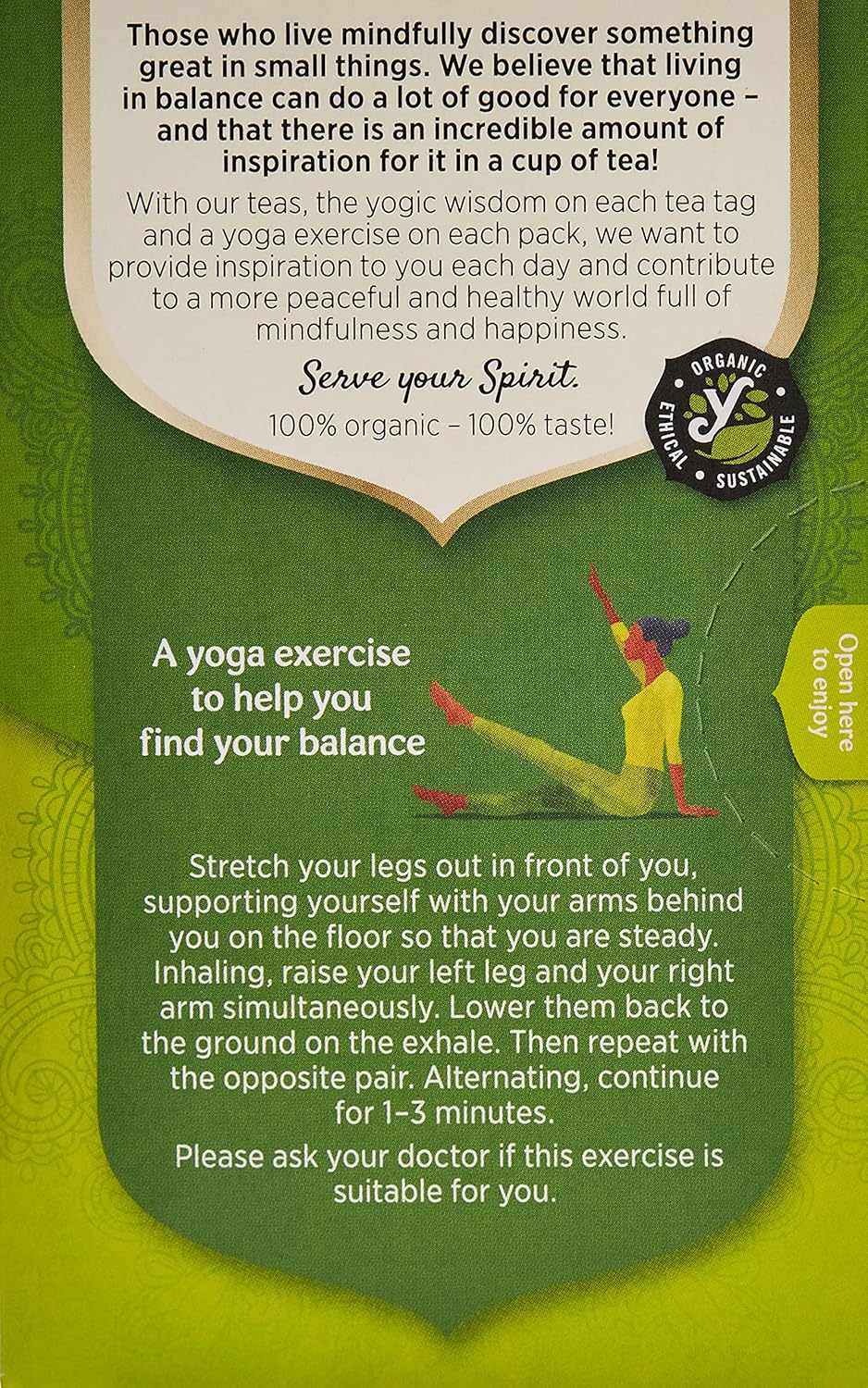 Yogi Organic Green Matcha & Lemon Tea 17 teabags