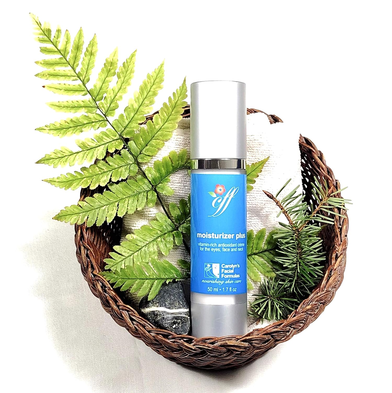 Carolyn's Facial Fitness Carolyn's Facial Formulas Moisturizer Plus | Eye Cream | Cruelty-Free, Vegan Face Cream | Made in USA | Vitamin C Moisturizer for Face and Neck (50 ml – 1.7 fl oz)