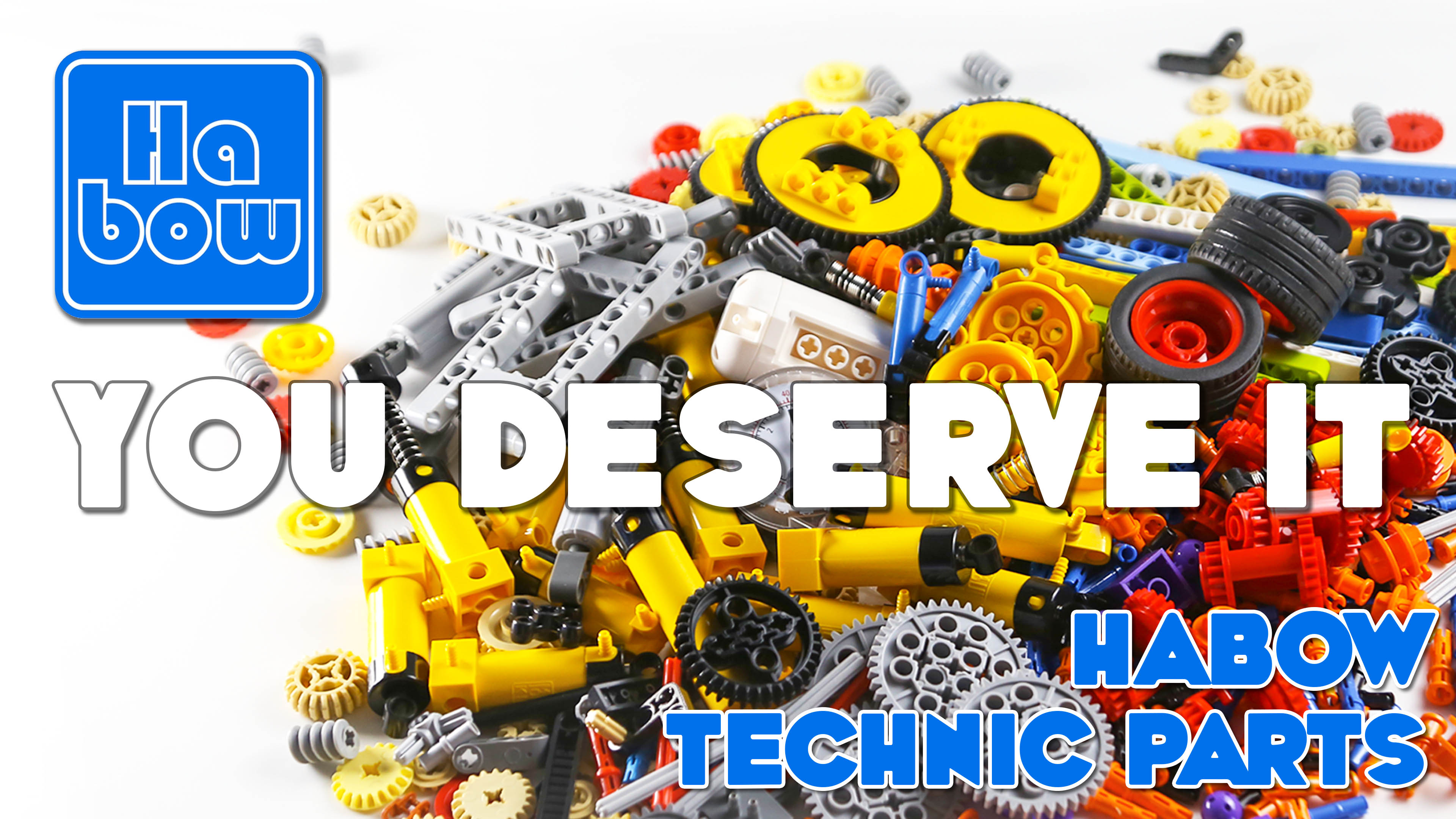 Habow 852pcs Technic-Parts Gears-Axle-Pin-Connector Compatible