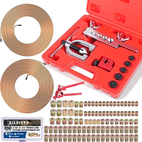 3/16" 1/4" Brake Line Repair Kit with 100Pcs