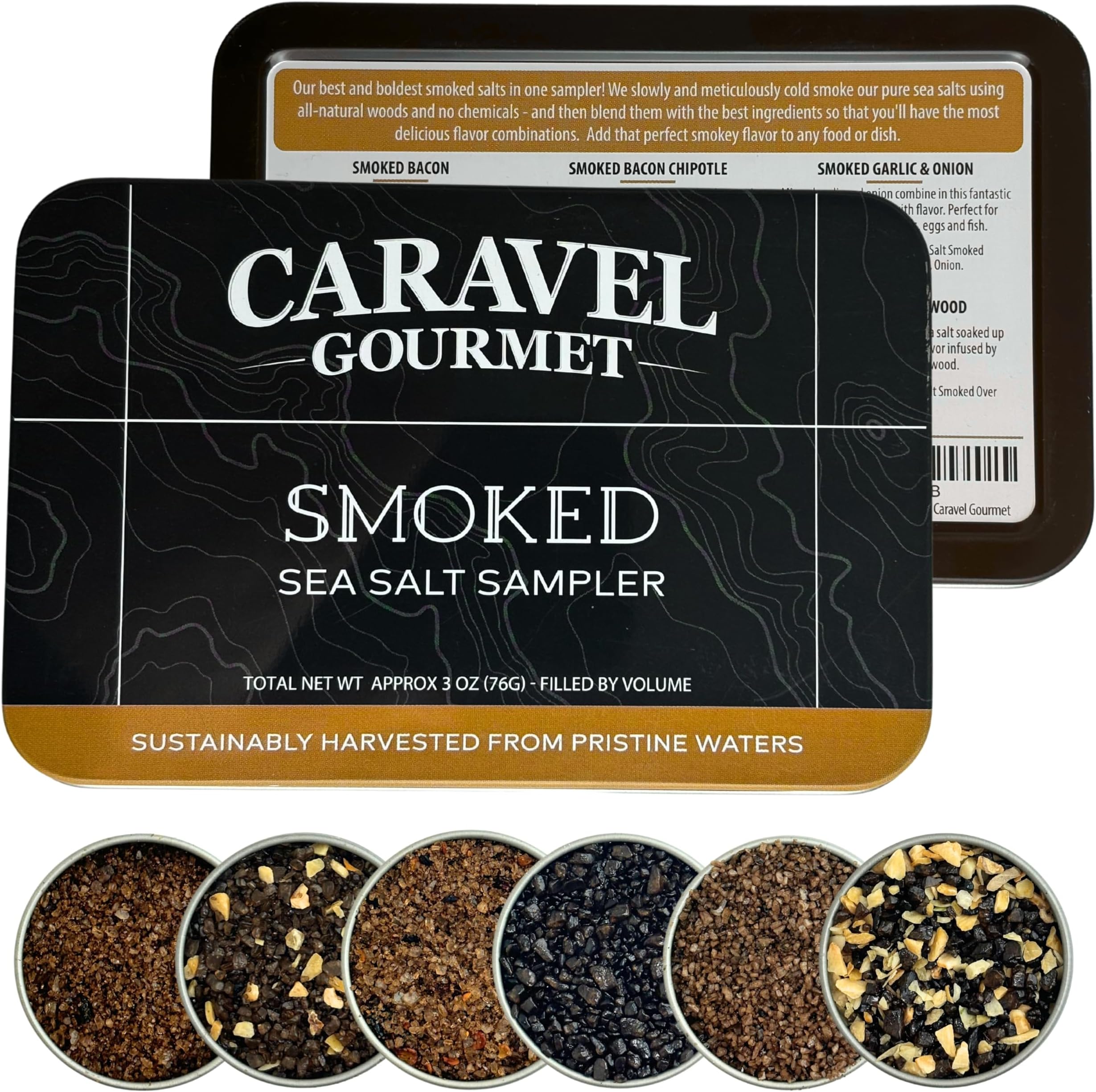 Amazon.com : Smoked Sea Salt Sampler Set, Alderwood, Cherrywood, Bacon ...