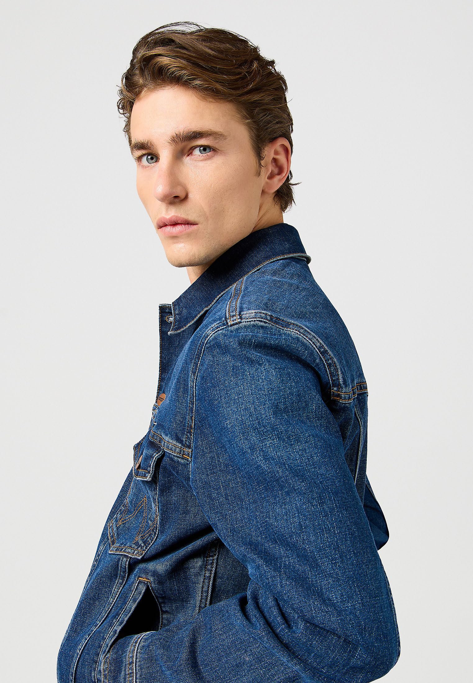 Wrangler Męska kurtka klasyczna, Meadow Haze, XXL