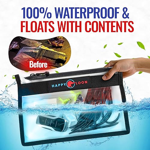 Miniatura 2 de Elite - Juego de bolsas impermeables para aparejos de pesca, 2 tamaños medianos, bolsas secas 100% sumergibles, flotadores con señuelo y cebo,