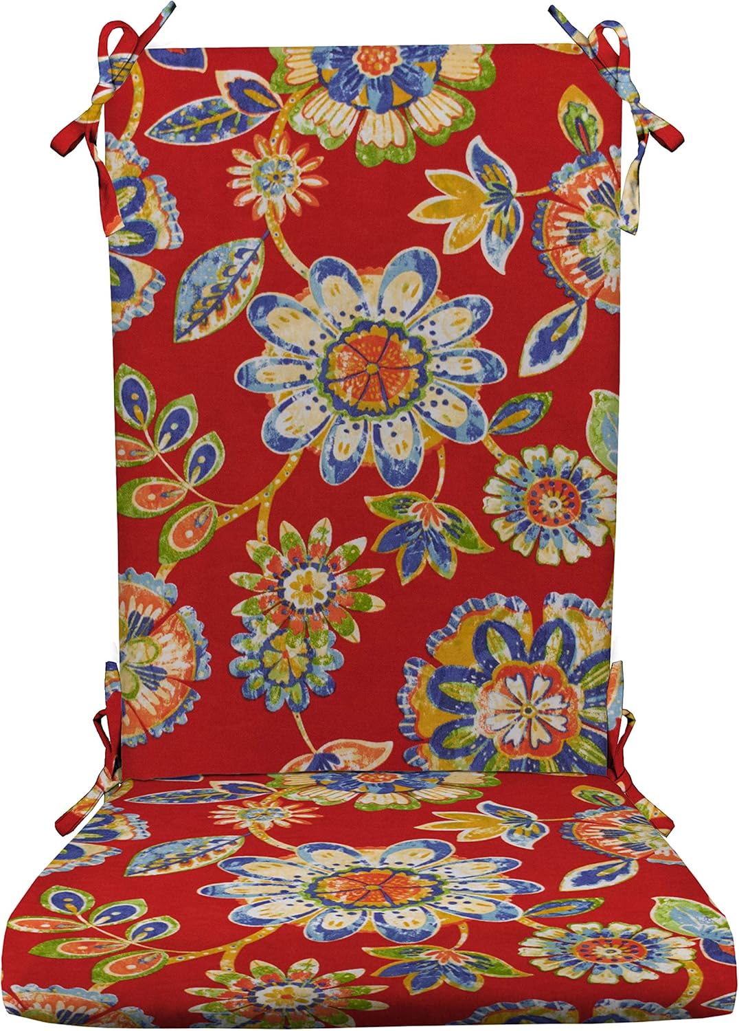 RSH Décor Indoor Outdoor Foam Rocker Rocking Chair Pad Cushions, Fits Cracker Barrel Rocker, Choose Color (Black & White Aztec) - Made in USA