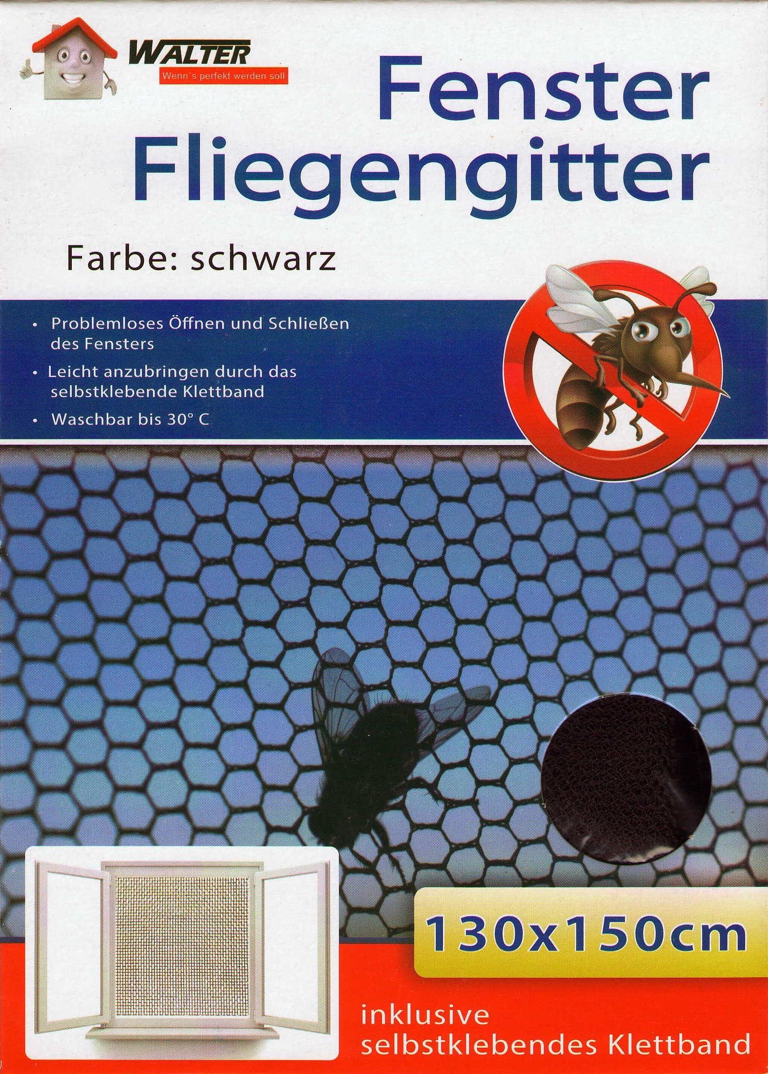 DIY Fliegengitter Selbstklebend – 130x150 Cm, Mit Klettband, Zuschneidbar, Für Fenster & Türen