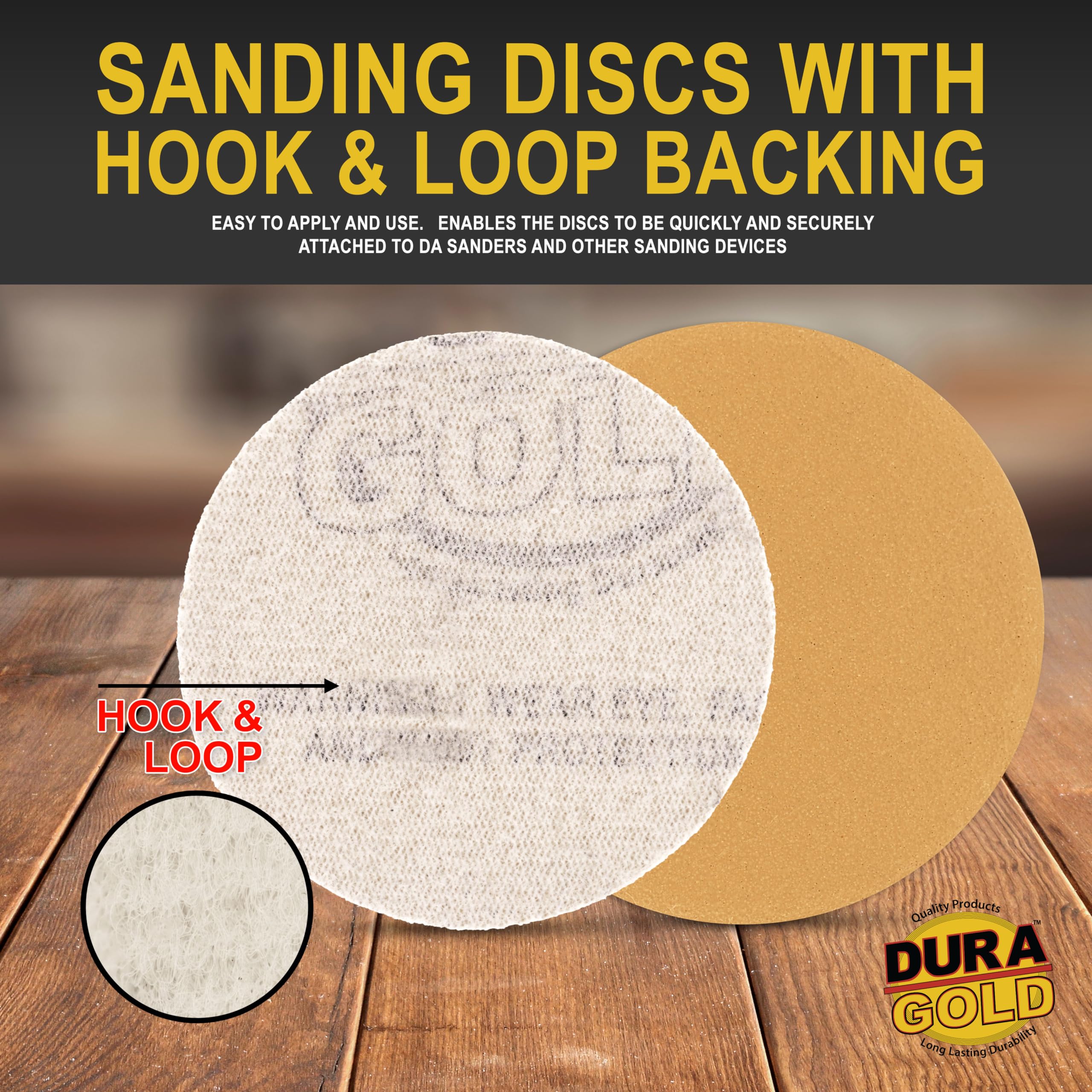 Dura-Gold Sanding Discs - 30 Pack, 120 Grit -3