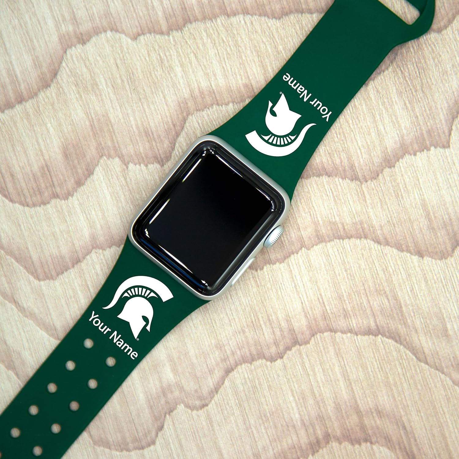 Affinity Bands Michigan State Spartans HD NCAA Watch Band Compatible with Apple Watch - All Series