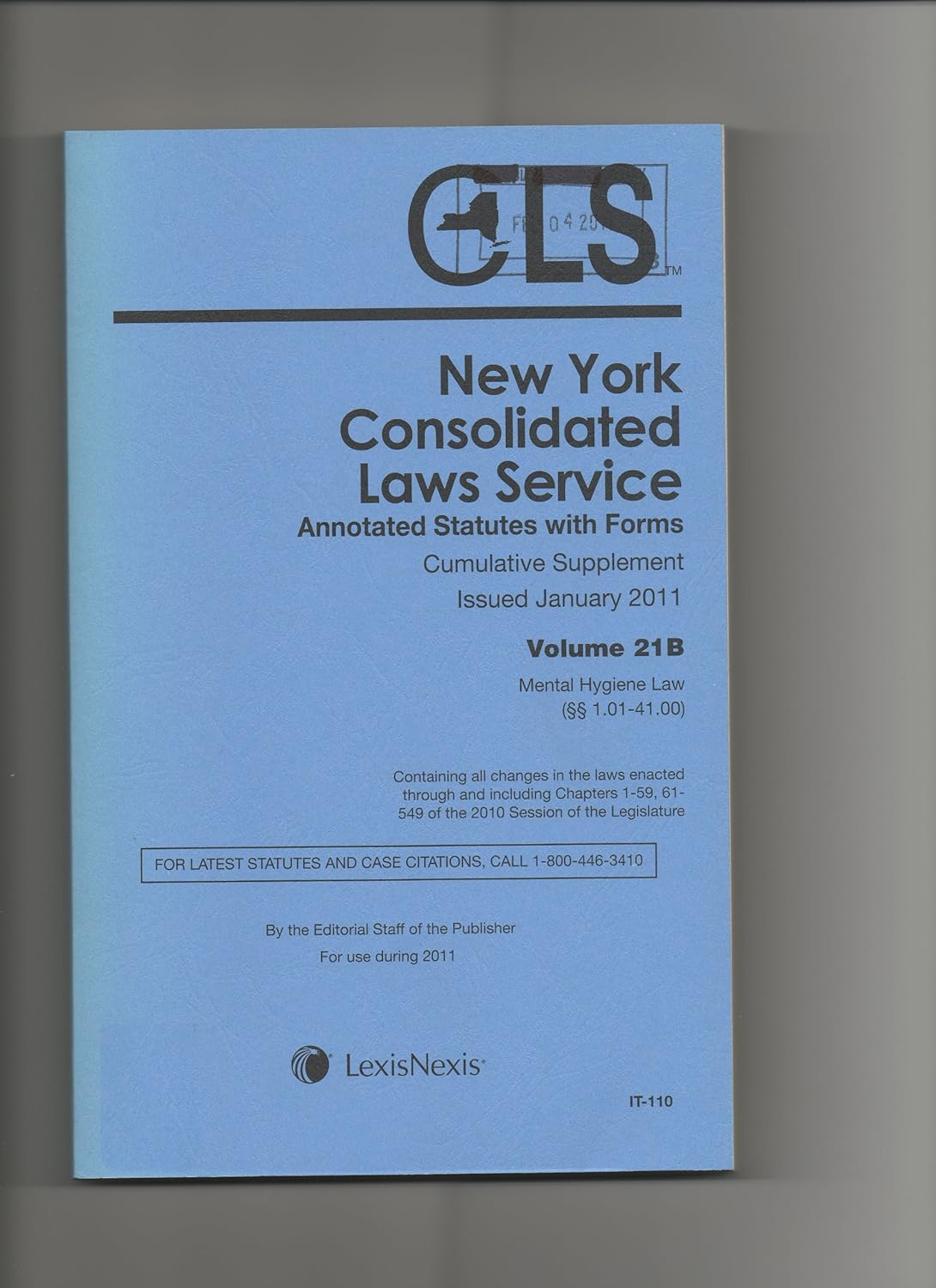 CLS New York Consolidated Laws Service, Annotated Statutes with Forms