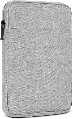 Vista 8 de UrbanX Funda para tablet de 8 pulgadas para Yaxa Kindle Fire/HD/HDX/Bolsa protectora portátil ligera con doble bolsillos, color azul