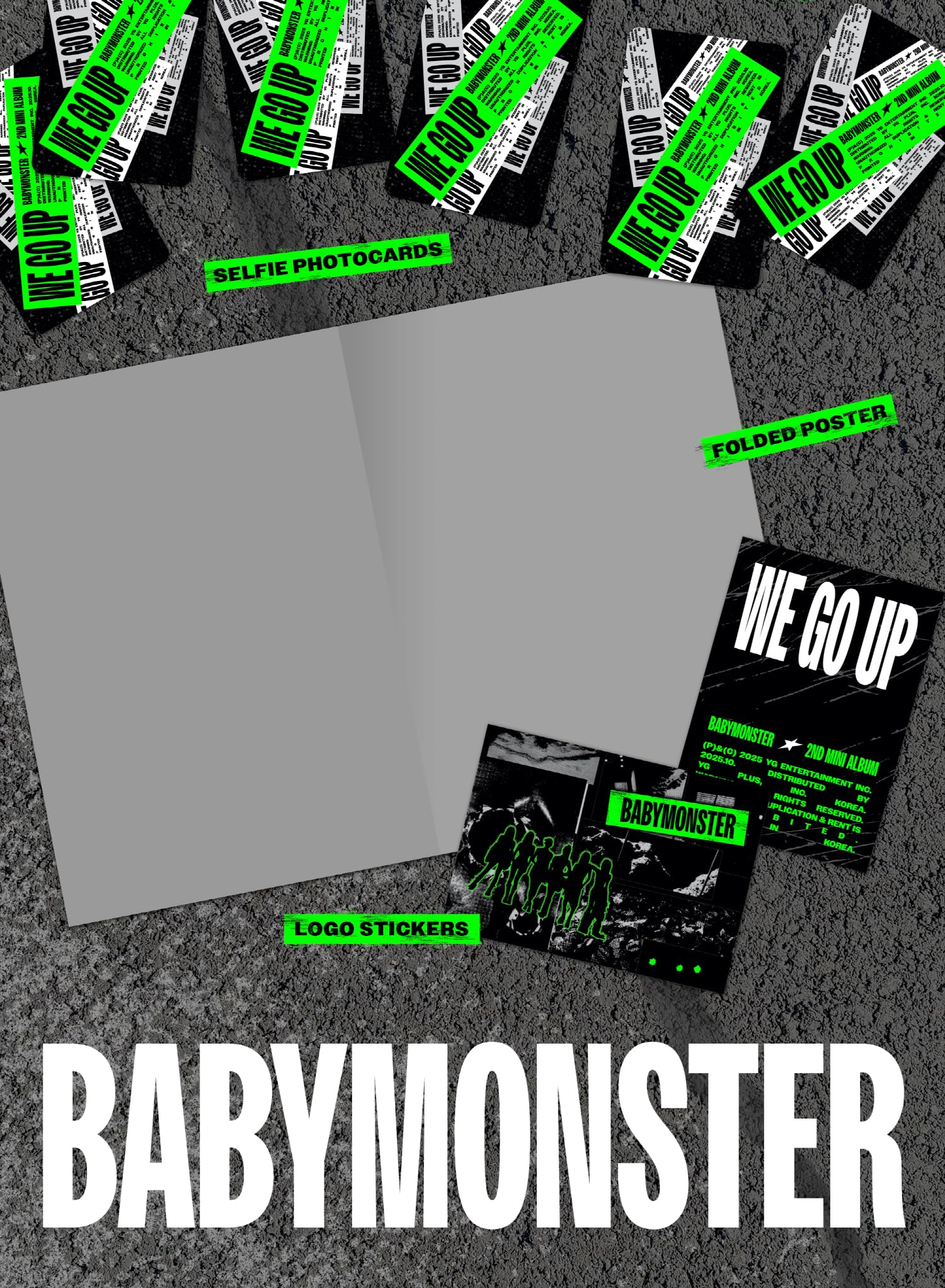 Amazon.co.jp: ベイビーモンスター ベビモン BM BABYMONSTER WE GO UP