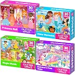 QUOKKA Puzzles pour Tout-Petits 3-5 - Puzzles de 4x30 Pièces pour Enfants Âges 2-4 - Puzzles d'Apprentissage pour Filles et Garçons - Jouets Éducatifs