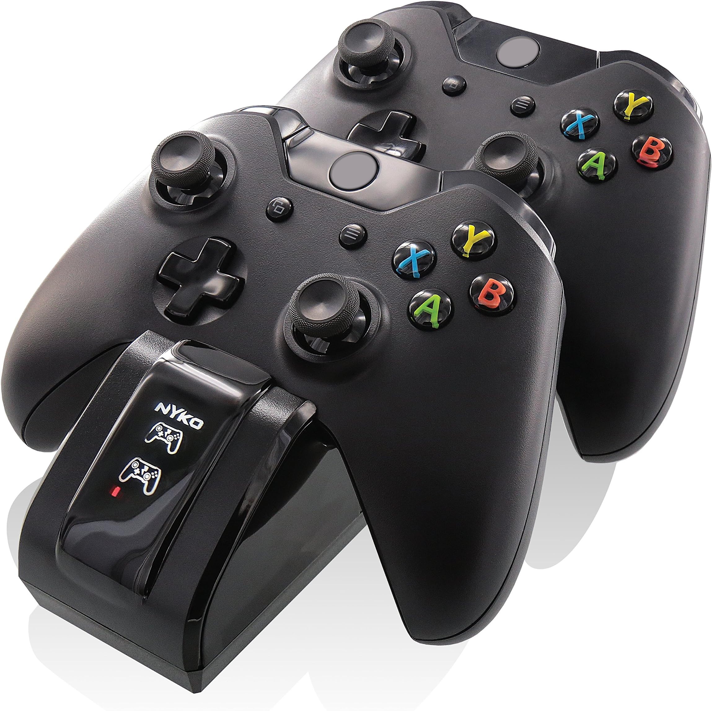 Nyko Dual Charge Base High Speed Docking/Charging Station for Xbox One/Xbox One S Controllers with Two Super Fast Rechargeable Battery Packs
