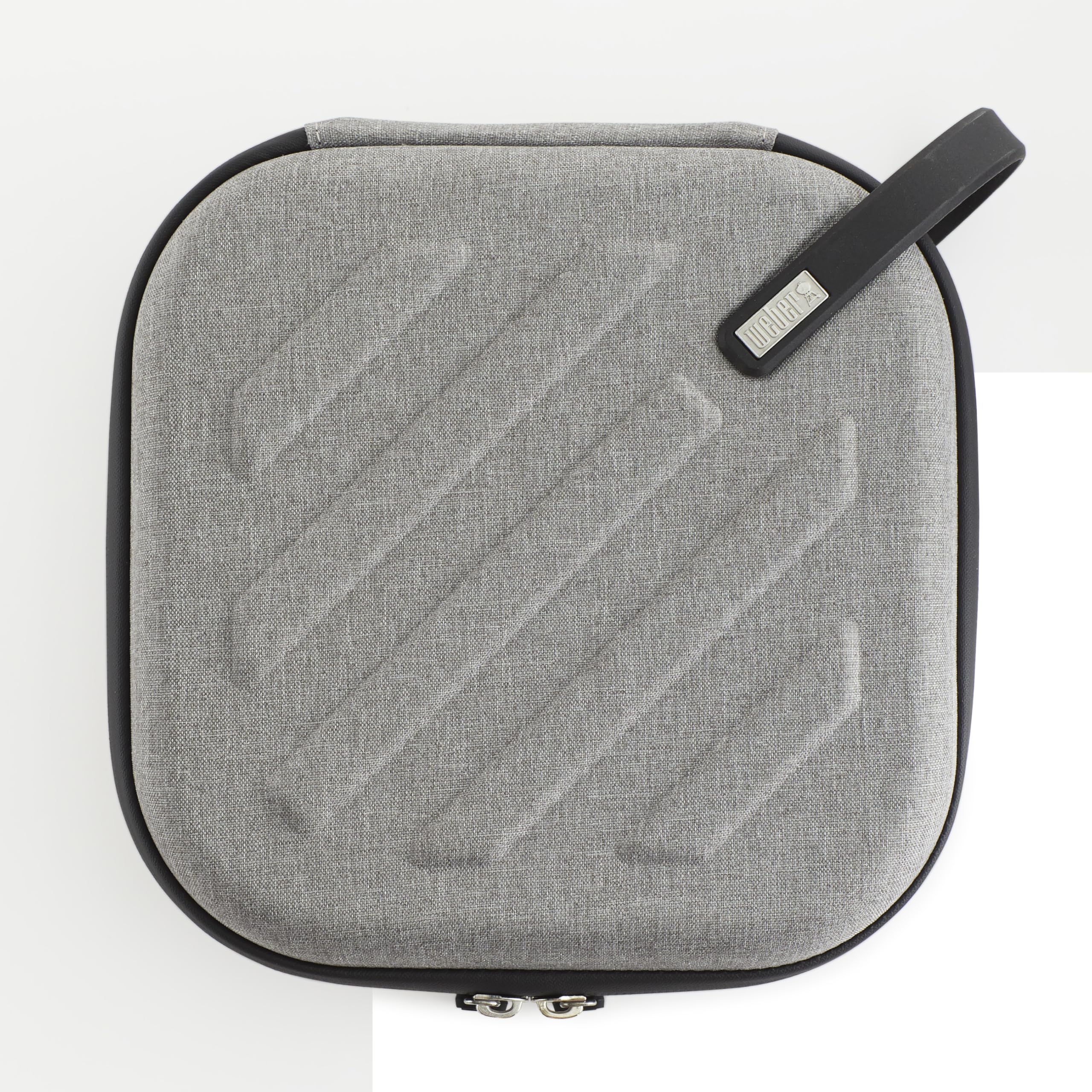 Weber Torba na przechowywanie i transport termometru Weber Connect Smart Grilling Hub, pokrowiec ochronny wyściełany pianką i podzielony, miejsce na Hub + 4 termometry do mięsa - Szary (3251)
