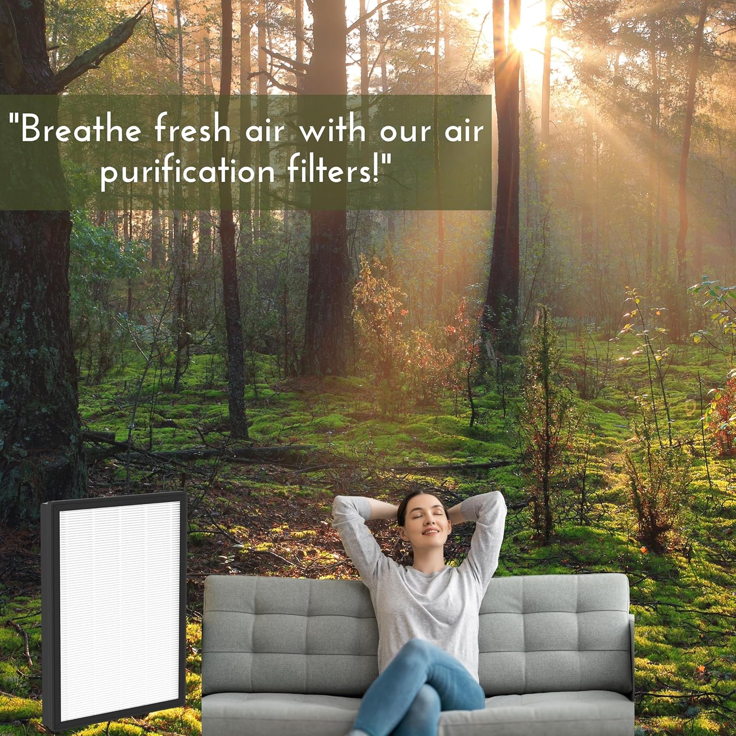 Nispira AP450F True HEPA Filter Compatible with Envion Allergy Pro AP450 Air Purifier. 3 Pack - Image 8