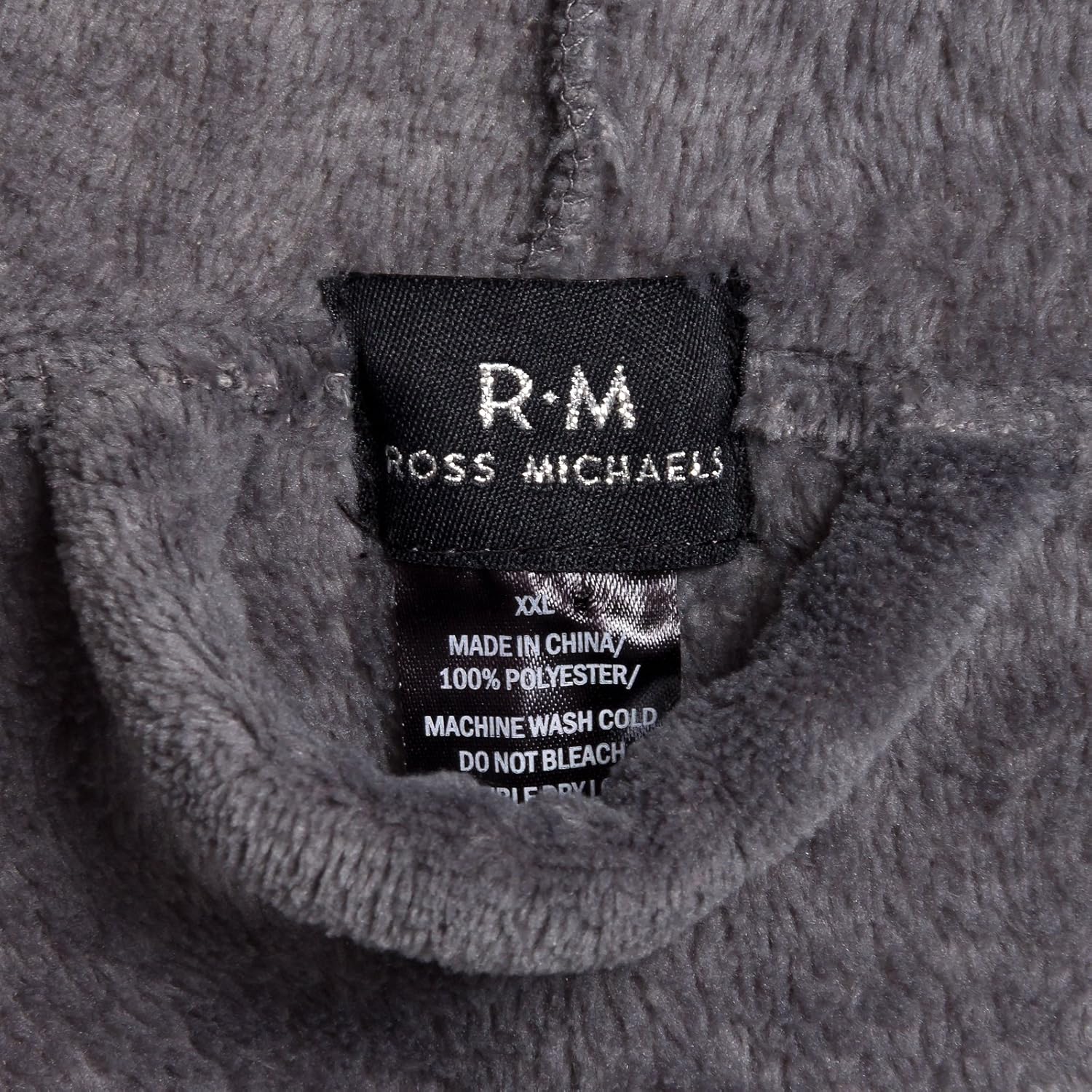 Ross Michaels Men's Hooded Robe - Plush Shawl Kimono Bathrobe: Clothing