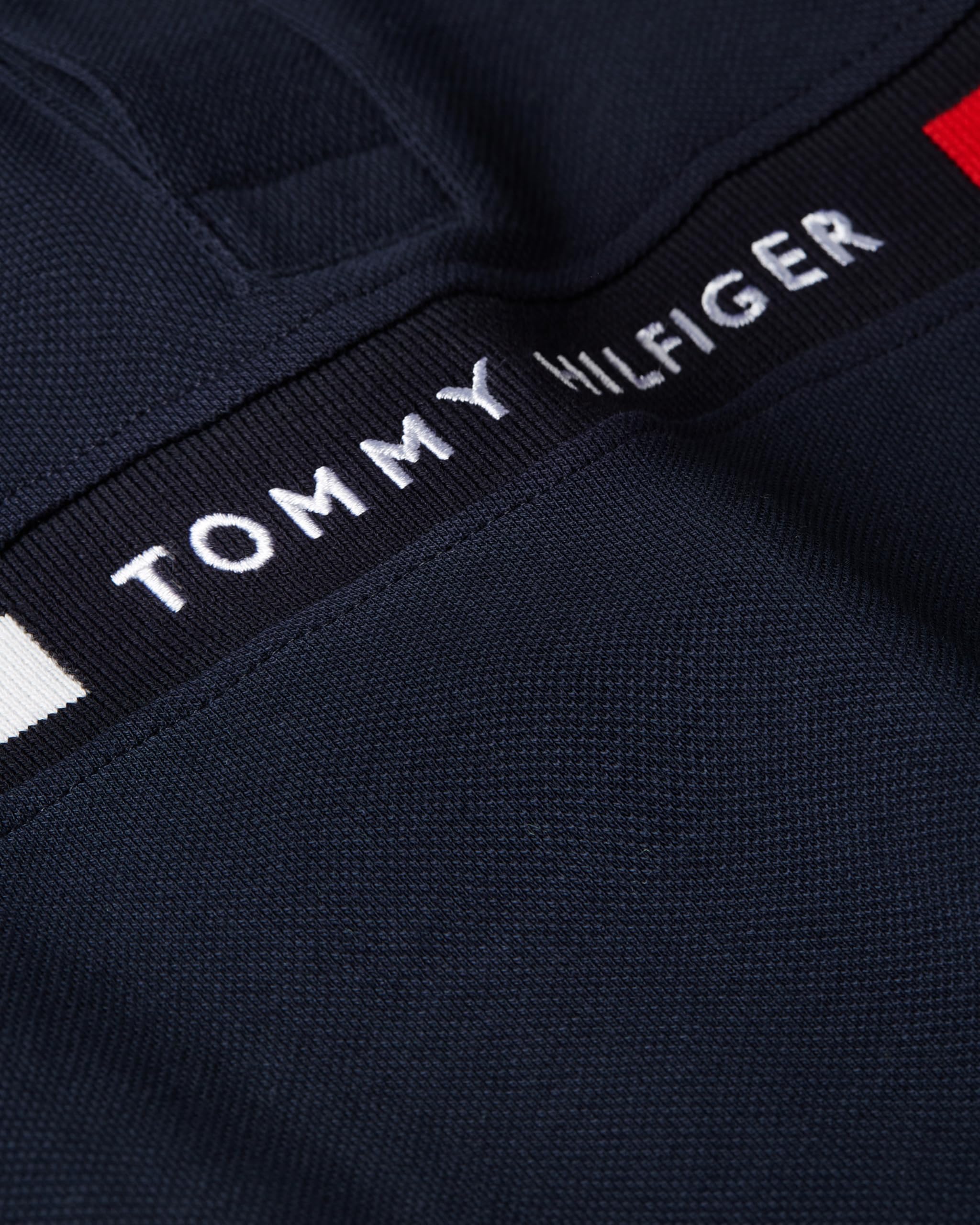Tommy Hilfiger Męska wkładka na klatkę piersiową Hilfiger REG Polo MW0MW38130, S/S Polo, niebieska, XL, Niebieski (pustynne niebo), XL