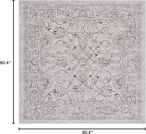Vista 199 de SAFAVIEH Courtyard Collection - Alfombra decorativa, 2 pies 3 pulgadas x 5 pies, turquesa, no desprende pelusa y de fácil cuidado, para interiores