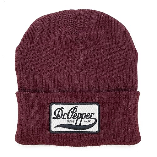 Dr Pepper Trademark Logo Beanie (Burgundy)