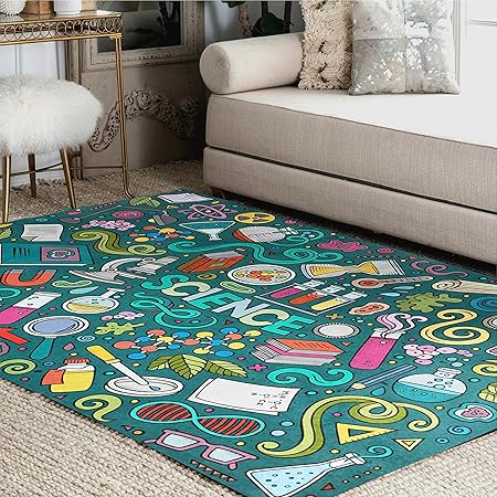 Amazon.com: Scientific Word Science Chemical Equipment Math Area Rugs ...