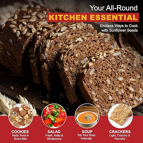 Miniatura 9 de We Got Nuts - Semillas de girasol crudas - Semillas de girasol sin cáscara Kosher de alta calidad - Aperitivo natural y saludable para fitness y