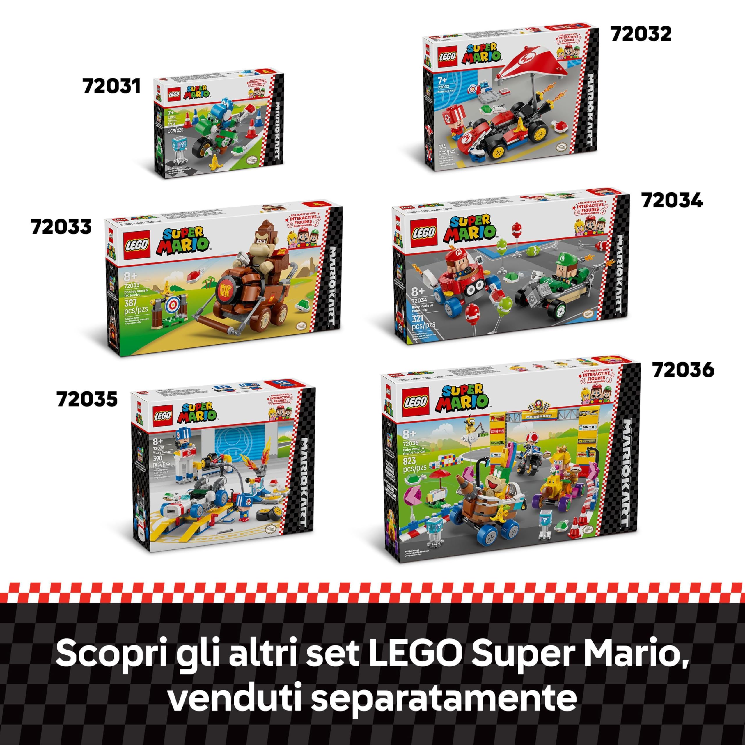 LEGO Super Mario Kart: Donkey Kong e Maxibarile DK, Auto da Costruire con Personaggio Nintendo da Collezione, Giochi d'Avventura per Bambini e Bambine da 8 Anni in su, Idea Regalo di Compleanno 72033