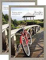 Vista 29 de MCS - Marco para póster con estilo de museo, en madera de granero, de 16 x 20 pulgadas, 2