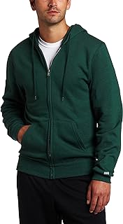 Soffe mens Classic Midweight Fleece Zip Hoodie Sweatshirt