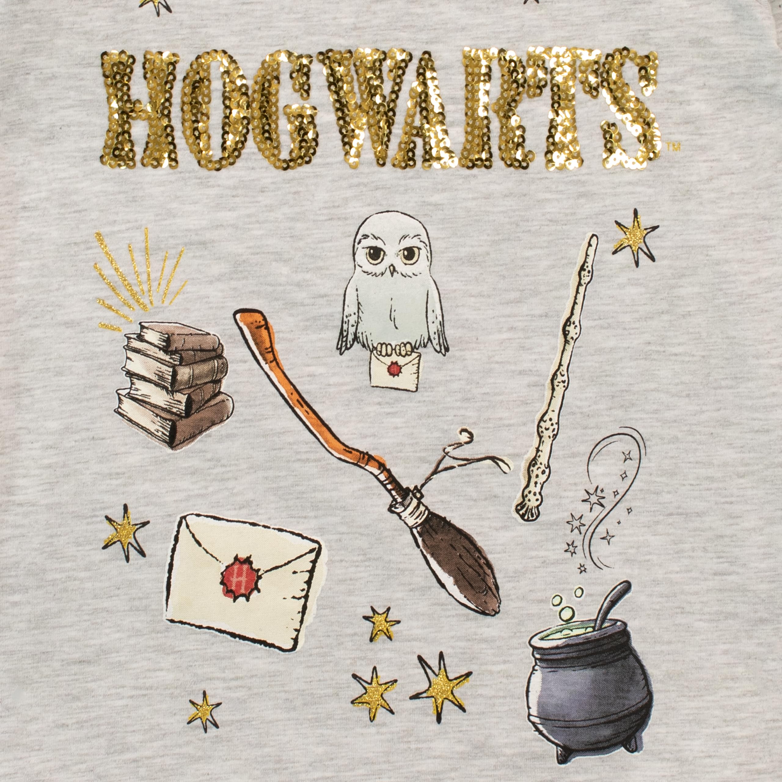 Harry Potter Dziewczęcy top z długim rękawem Hogwart