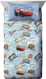 Jay Franco Disney Pixar Tune Up 3 Piece Twin Sheet Set,...