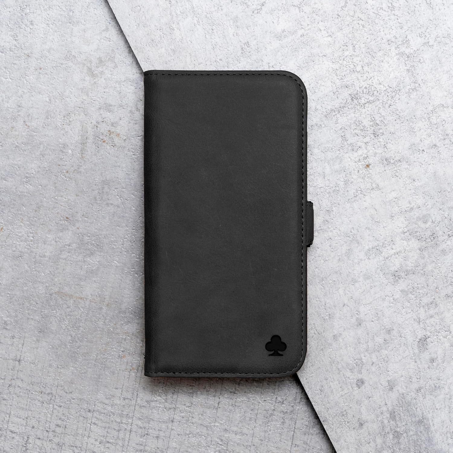 Porter Riley - Leather Case for iPhone 14. Premium Genuine Leather Stand/Cover/Wallet/Flip Case with [Card Slots] [Horizontal Stand] [Durable Frame] (Black/Tan) - Image 7