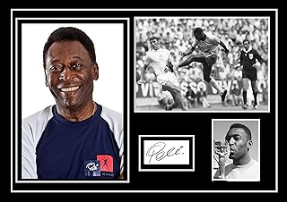 Atemberaubende Qualität Pele Signiert/Autogrammkarte