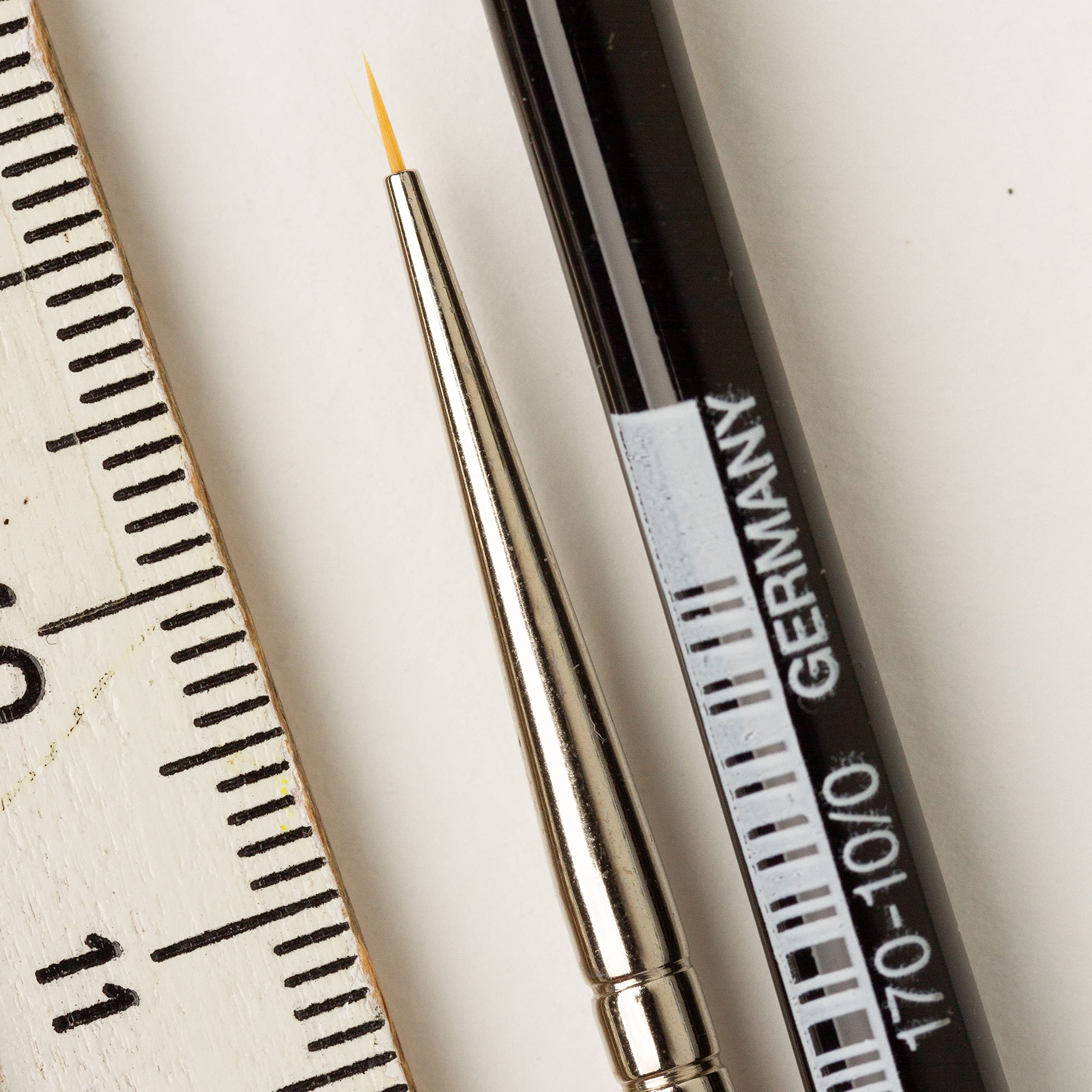 Da Vinci Micro Nova Pinsel-Set – 4 Kunstfaser-Pinsel Für Feinarbeiten, Größen 10/0 Bis 15/0, Mit Kurzem Griff