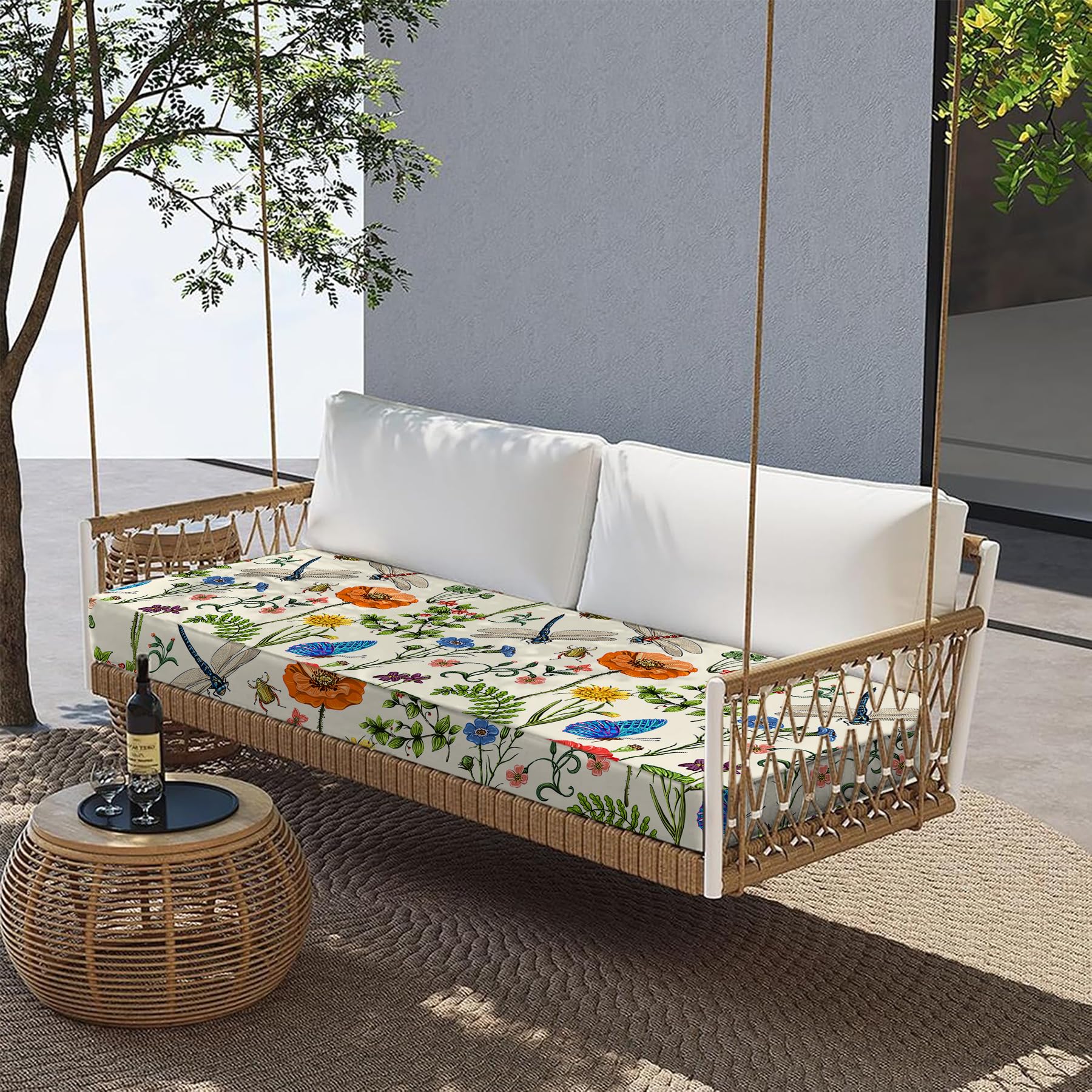 Favoyard Swing Cushion Outdoor Bench Cushion 42 X 18 YIJIAN HOME