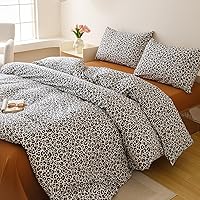 Vista 408 de Luxlovery - Juego de edredón azul neblina, tamaño matrimonial, minimalista, azul polvoriento, edredones de algodón suaves y transpirables, azul