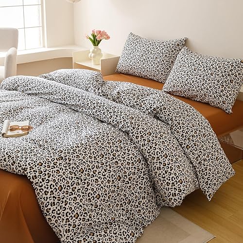 Miniatura 408 de Luxlovery - Juego de edredón azul neblina, tamaño matrimonial, minimalista, azul polvoriento, edredones de algodón suaves y transpirables, azul