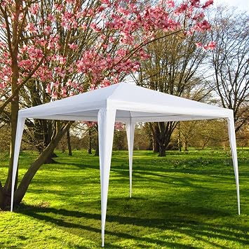 Outdoor Canopy Party Tents Waterproof Gazebo, Heavy Duty Canopy Event Tents for Wedding Birthday BBQ Cater 10x10FT-No Sides