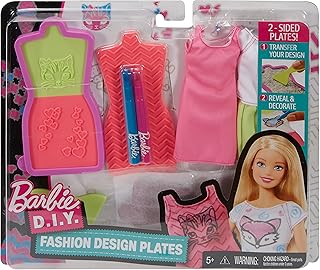 دمية باربي للتركيب في المنزل أطباق تصميم الأزياء لعروسة باربي رقم 2