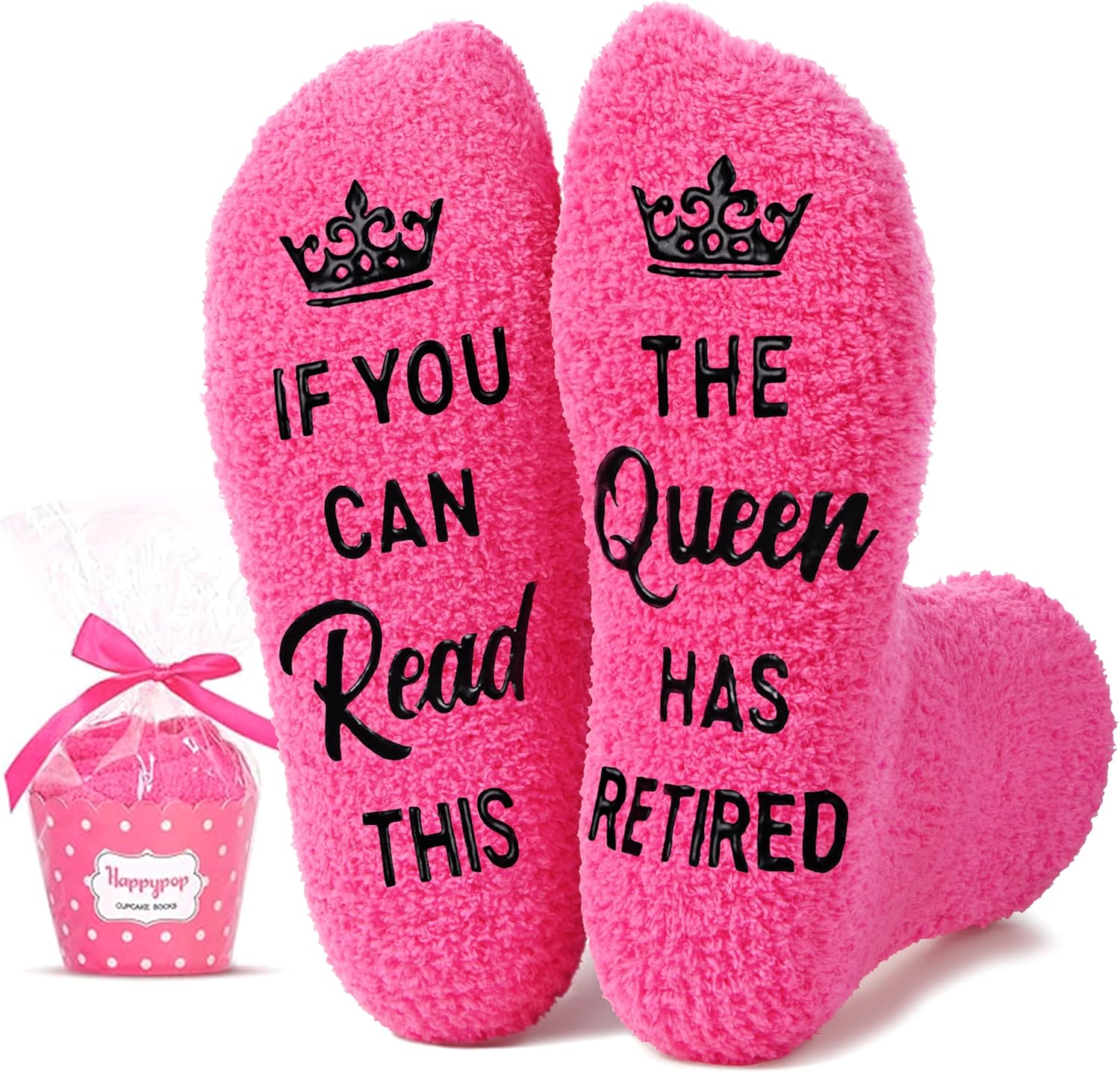 HAPPYPOP Retirement Gifts for Women - Retired Socks Friends Neighbors Gifts for Her