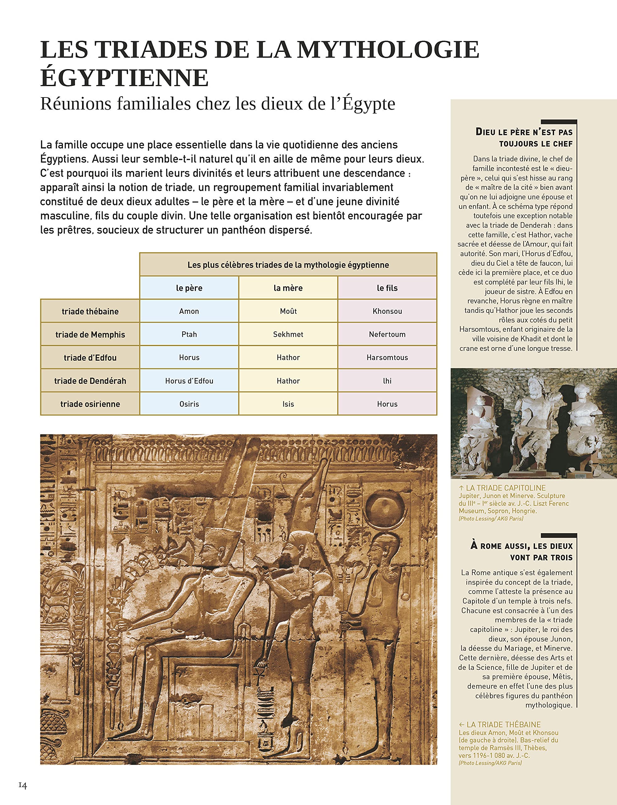 Les Dieux de la mythologie égyptienne: Garants de l'équilibre du cosmos, de la nature et de l'humanité