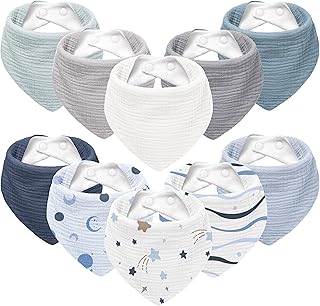 Susurration Muslin Baby Bibs 10 Pack