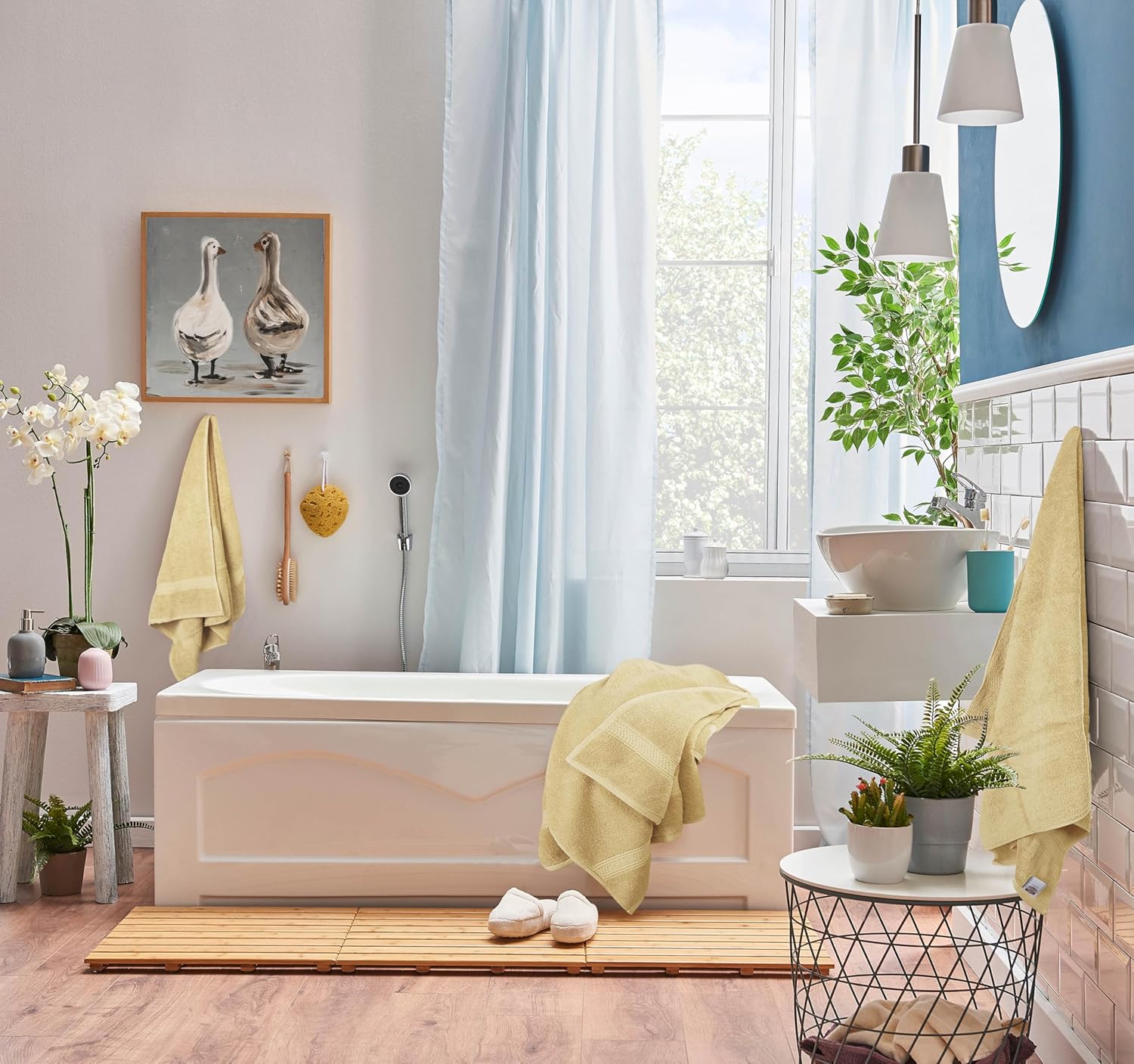 Utopia Towels 8-Piece Premium Towel Set, 2 Bath Towels, 2 Hand Towels, and 4 Wash Cloths, 600 GSM 100% Ring Spun Cotton Highly Absorbent Towels for Bathroom, Gym, Hotel, and Spa (Beige) - Image 4