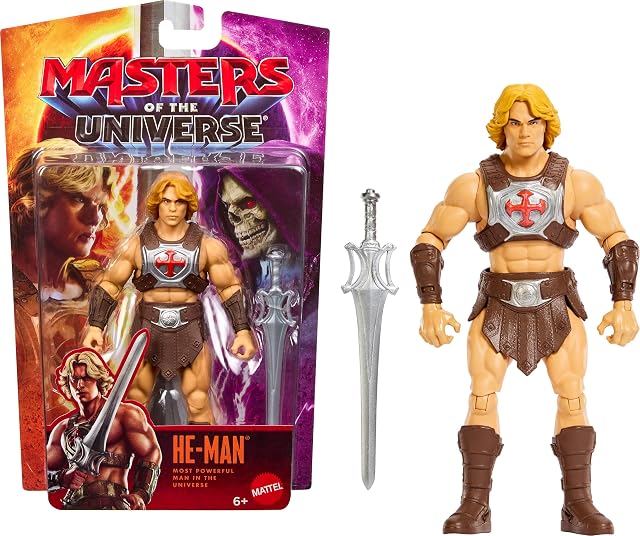 Masters of the Universe Film Figurine d'Action He-Man 5,5 po, Contenu Précis Nicholas Nick Galitzine, 14 Joints Mobiles & Épée de Pouvoir