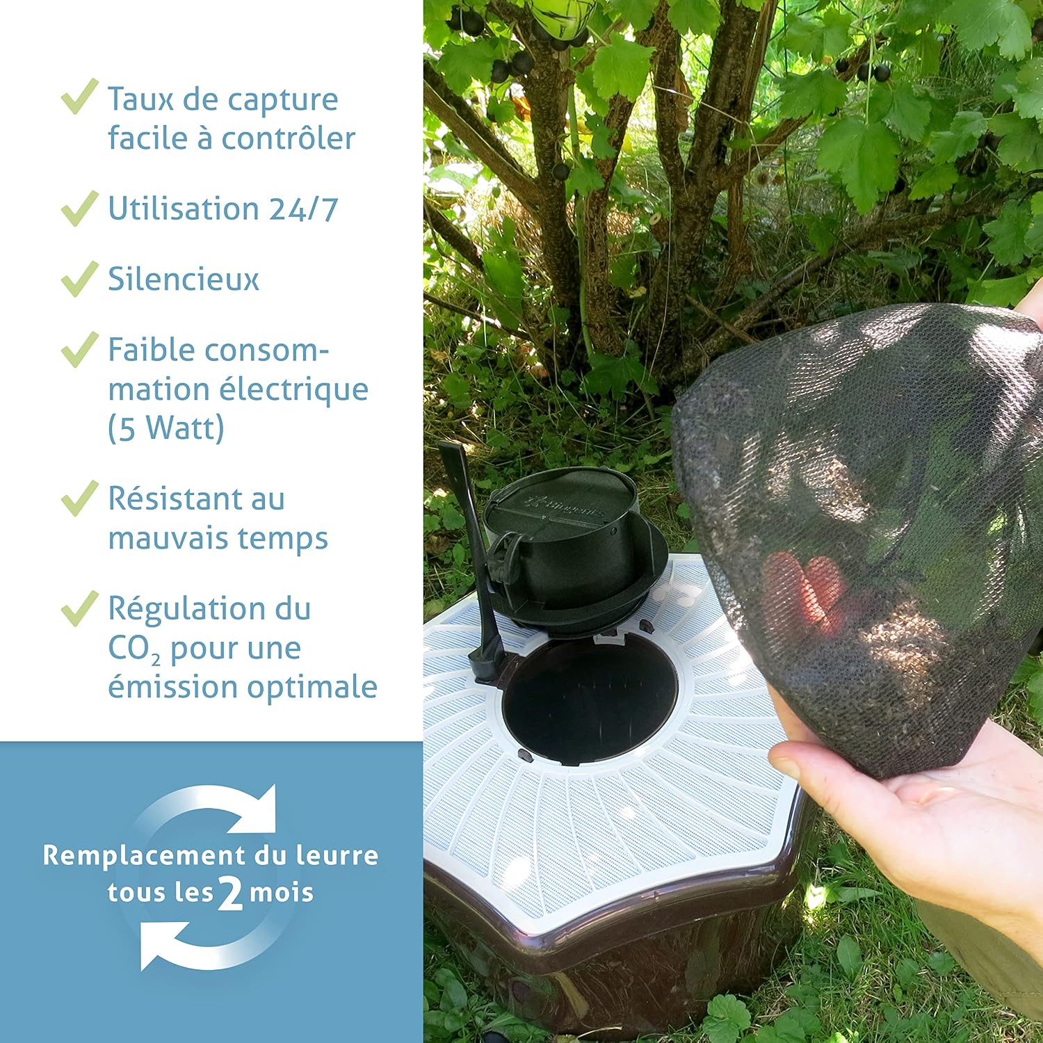 Biogents Piège à Moustiques avec BG-Sweetscent et Kit BG-Booster CO2 — vue 5